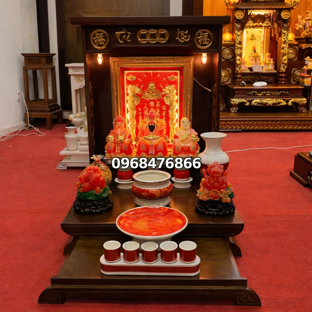 Bàn thờ Ông Địa tài lộc mẫu BTT-3023