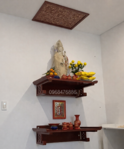 Bàn thờ Phật và gia tiên treo tường BB3079