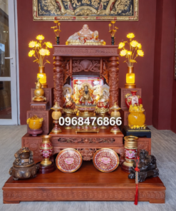Bàn thờ Thần Tài gỗ Hương Đá chạm Rồng BCT-4018