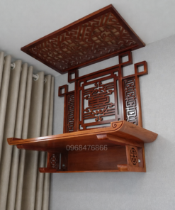 Bàn thờ treo gỗ Hương đá cao cấp mẫu BB3036