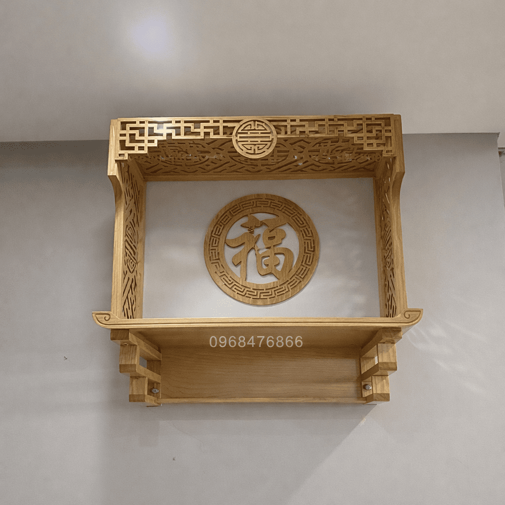 Bàn thờ treo tường có vách ngăn kín đáo mẫu BB3112